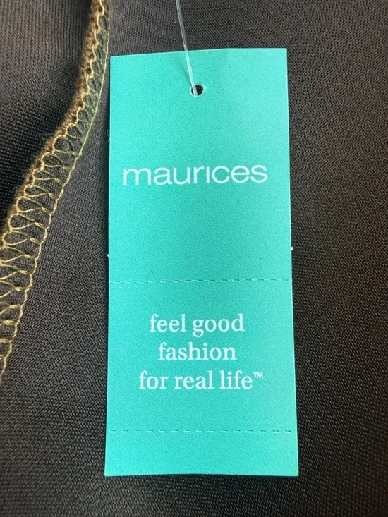 NWT Maurices Brown Open-Front Faux Suede Blazer with 3/4 Sleeves - Picture 8 of 10